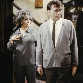 Who's Afraid of Virginia Woolf? Elizabeth Taylor Richard Burton 1966 Movie Scene Candid Vintage  by Silver Screen
