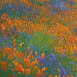 Wildflowers Painting by Rebecca Herranen