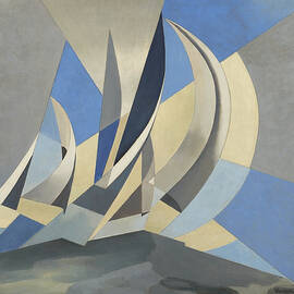 Wind, Sea and Sails by Charles Sheeler by Charles Sheeler