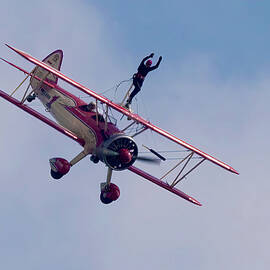 Wing walking demonstration - Friedrichshafen, Germany by Tatiana Travelways