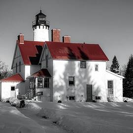 Winter Morning at Iroquois Point Light by Deb Beausoleil