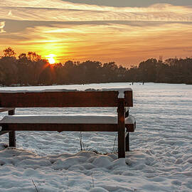 Winters sunset by Shirley Mitchell