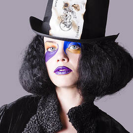 Woman in joker costume by Jorgo Photography