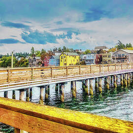 Wooden bridge Coupeville Washington  by Tatiana Travelways