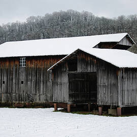 wv country barn in the winter by Flees Photos