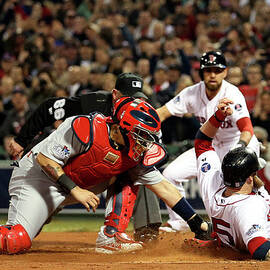 Yadier Molina and Jonny Gomes by Rob Carr