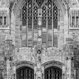 Yale University Sterling Library III BW by Susan Candelario