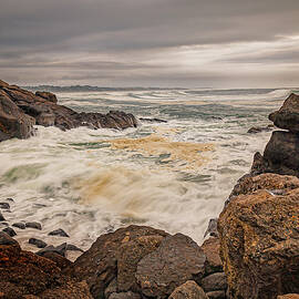 Yaquina Sea Foam by Mike Lee