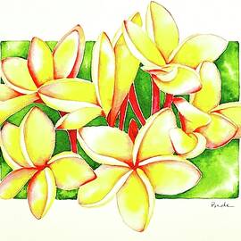 Yellow Plumeria Happiness by Catherine Bede