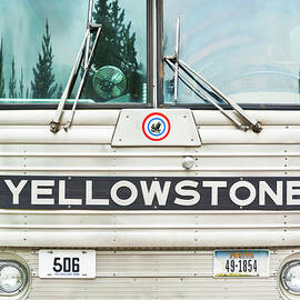 Yellowstone bus, Yellowstone national park, Wyoming, USA by Neale And Judith Clark