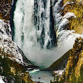 Yellowstone Falls Late Fall by Tommy Farnsworth