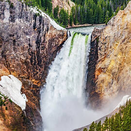 Yellowstone Falls October by Tommy Farnsworth