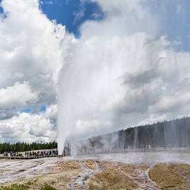 Yellowstones Beehive Geyser by Kelley King
