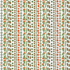 Yew Botanical Stripe,  Gnome for the Holidays Collection by Elizabeth Reich