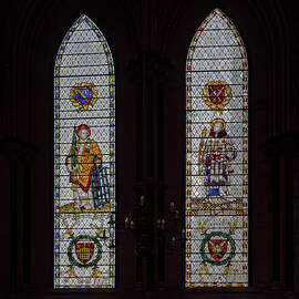 York Minster Historic Stained Glass  by Shirley Mitchell