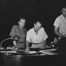 Miller And Sinatra by Archive Photos