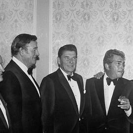Governor Reagan And Celebrities by Bettmann