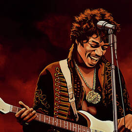 Jimi Hendrix Painting by Paul Meijering