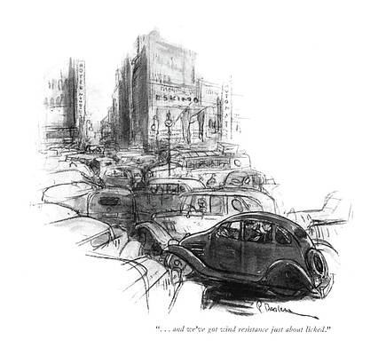 Drive Drawing - Wind Resistance by Perry Barlow