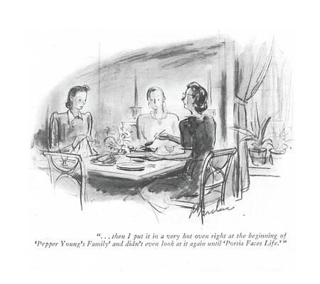 Recipe Drawing - . . . Then I Put It In A Very Hot Oven Right by Perry Barlow