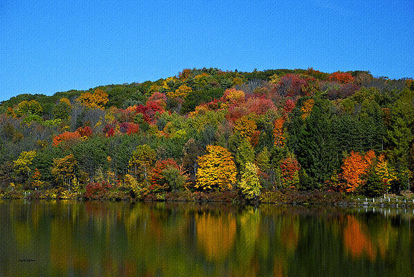 Color Photograph - Autumn Reflection by Crystal Wightman