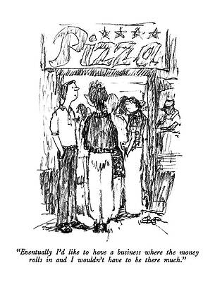 Youth Drawing - Eventually I'd Like To Have A Business Where by Robert Weber