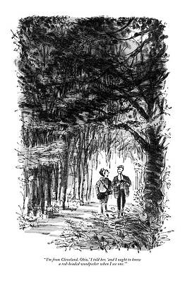 Walk in the Forest Drawing