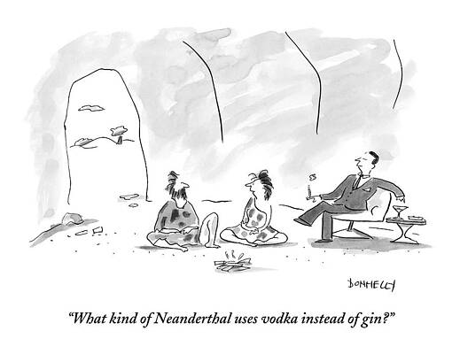 Neanderthals and Modern Man in a Cave Wall Art