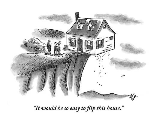 House on the Edge of a Cliff Wall Art