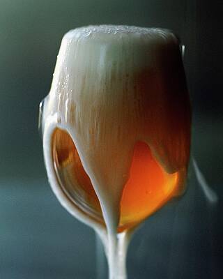 Wine Glass Wall Art featuring the photograph A Glass Of Beer #1 by Romulo Yanes