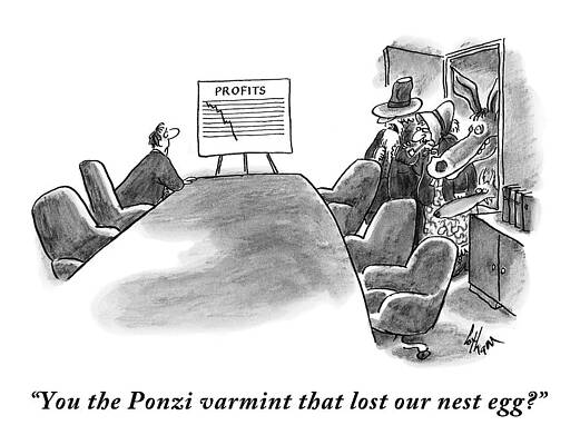 Chart Wall Art featuring the drawing A Man Is Seen Sitting In An Empty Meeting Room #1 by Frank Cotham