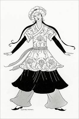 Pattern Digital Art - A Person Modeling A Historical Costume #1 by Claire Avery