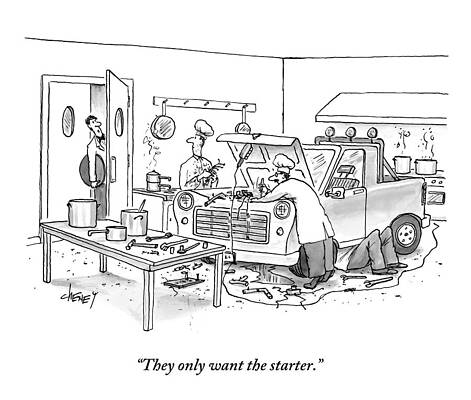A Waiter Speaks To The Chefs In The Kitchen #2 Print