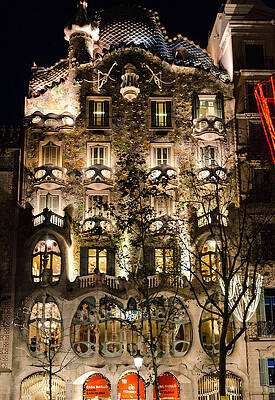 Architecture Photograph - Barcelona - Casa Batllo #1 by AM FineArtPrints