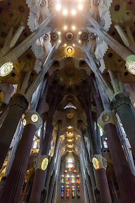 Architecture Photograph - Barcelona - Sagrada Familia #1 by AM FineArtPrints
