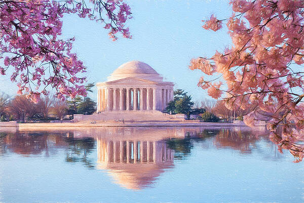 Beautiful Photograph - Beautiful Early Morning Jefferson Memorial #1 by Steven Heap