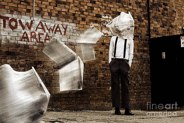 Wall Art featuring the photograph Blinded By The News Headlines by Jorgo Photography