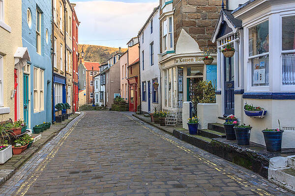 Architecture Wall Art featuring the photograph Cobbles In Staithes by Sue Leonard