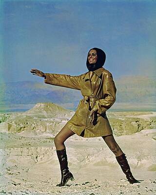 Desert Photograph - Daliah Lavi Wearing A Beged-or Coat #1 by John Cowan