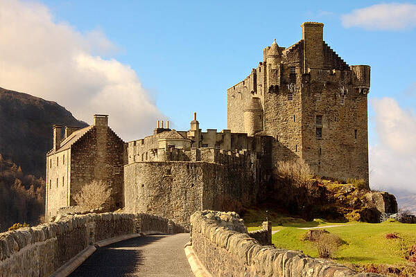 Architecture Wall Art featuring the photograph Eilean Donan Castle #1 by Sue Leonard