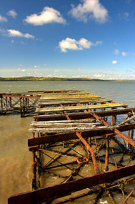 Wall Art featuring the photograph Glin Pier #1 by Mark Callanan