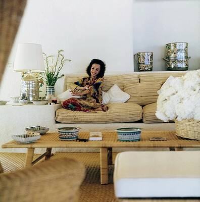 Happy Photograph - Gloria Guinness At Home #1 by Horst P. Horst