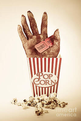 Surreal Popcorn and Hand Wall Art
