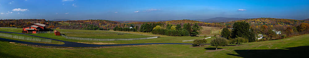 Color Photograph - Horse Barn In The Autumn by Crystal Wightman