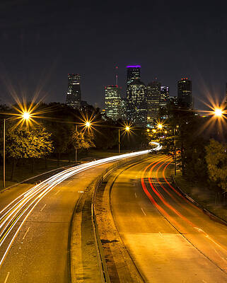 America Photograph - Houston Nights #1 by David Morefield