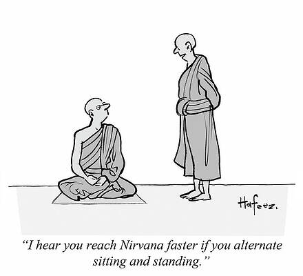 Fast Drawing - I Hear You Reach Nirvana Faster If You Alternate #1 by Kaamran Hafeez