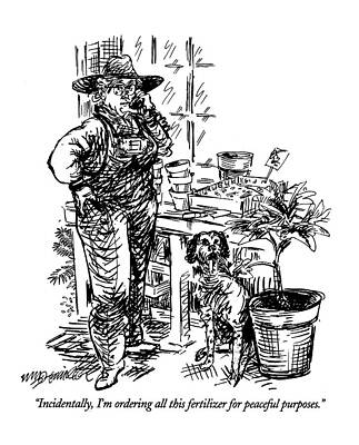 Peaceful Drawing - Incidentally #1 by William Hamilton