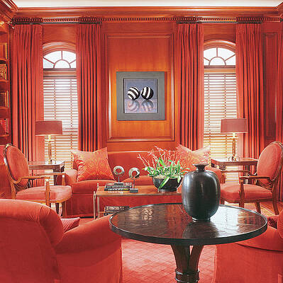 Shade Wall Art featuring the photograph Interior Of Modern Living Room #1 by Durston Saylor