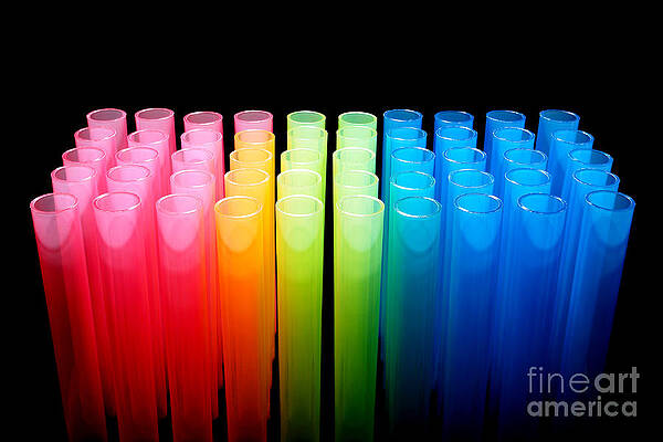 Wall Art featuring the photograph Laboratory Test Tubes In Science Research Lab #1 by Science Research Lab