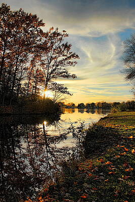 Wall Art featuring the photograph Lake Wausau Sunset by Dale Kauzlaric